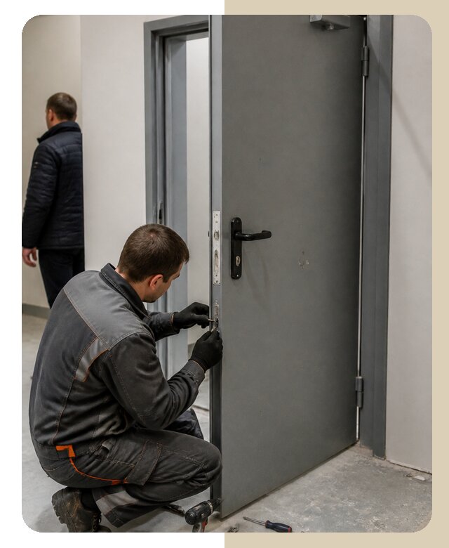 Ремонт противопожарной двери в Златоусте по цене 6702 р. | ДвериЛегко-Злт